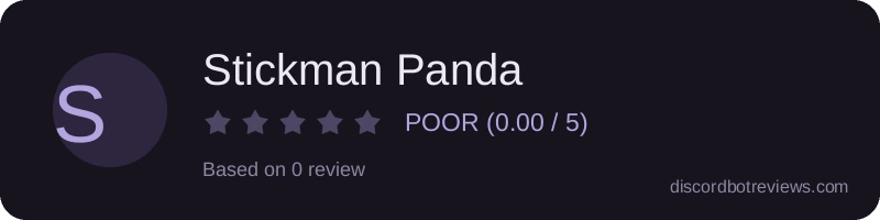 Rating widget preview for Stickman Panda