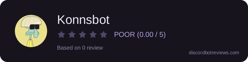 Rating widget preview for Konnsbot