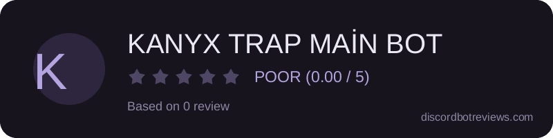 Rating banner for KANYX TRAP MAİN BOT