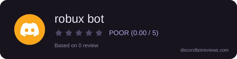 Rating banner for robux bot