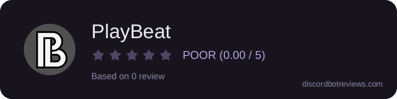 Rating widget preview for PlayBeat