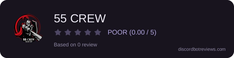 Rating widget preview for 55 CREW