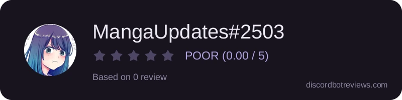 Rating widget preview for MangaUpdates#2503