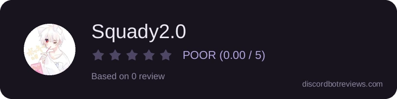 Rating widget preview for Squady2.0