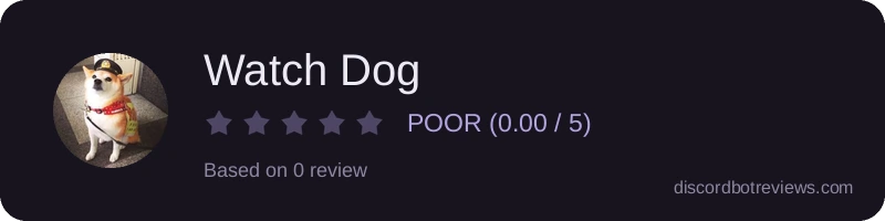 Rating widget preview for Watch Dog