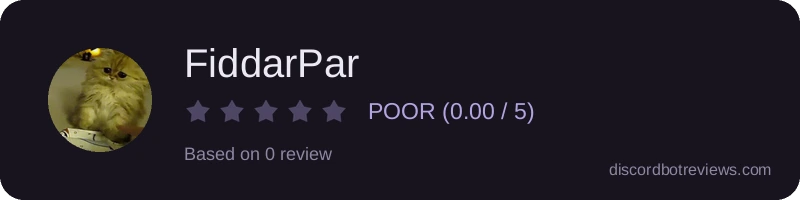 Rating widget preview for FiddarPar