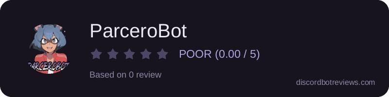 Rating widget preview for ParceroBot