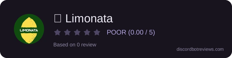 Rating widget preview for 🍋 Limonata