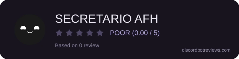 Rating widget preview for SECRETARIO AFH