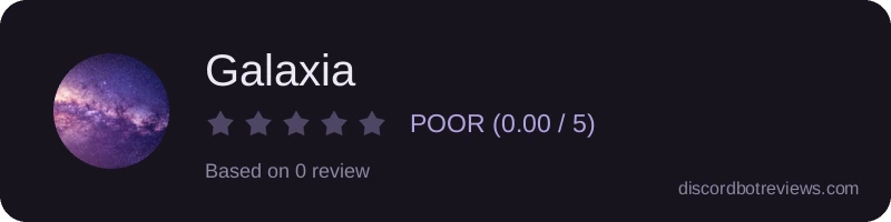 Rating widget preview for Galaxia