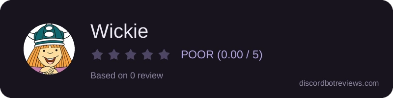 Rating widget preview for Wickie