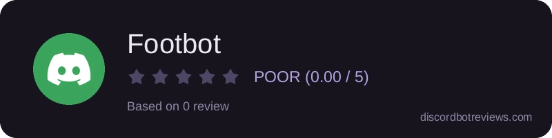 Rating banner for Footbot