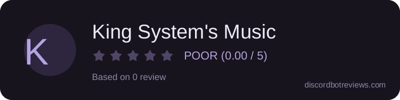 Rating banner for King System's Music