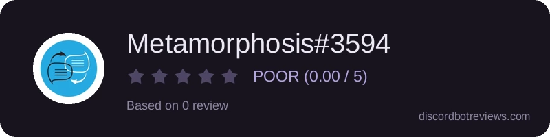 Rating widget preview for Metamorphosis#3594