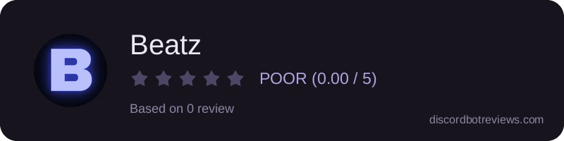 Rating widget preview for Beatz