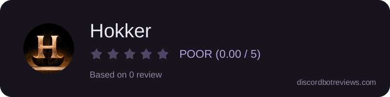 Rating widget preview for Hokker