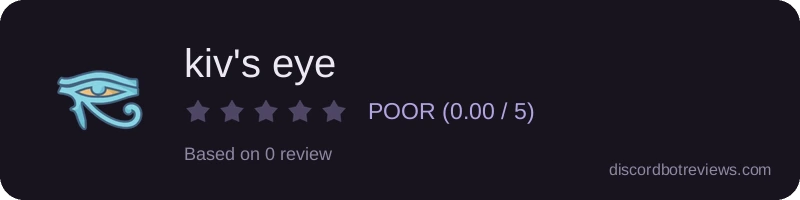 Rating widget preview for kiv's eye