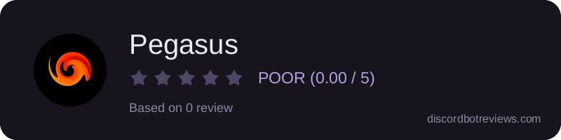 Rating widget preview for Pegasus