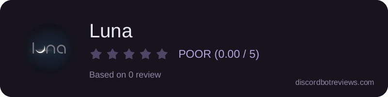 Rating widget preview for Luna