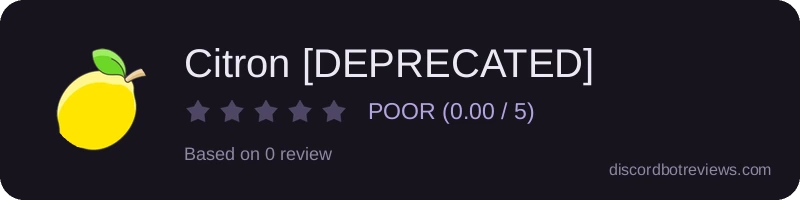 Rating widget preview for Citron [DEPRECATED]