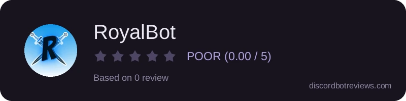 Rating banner for RoyalBot