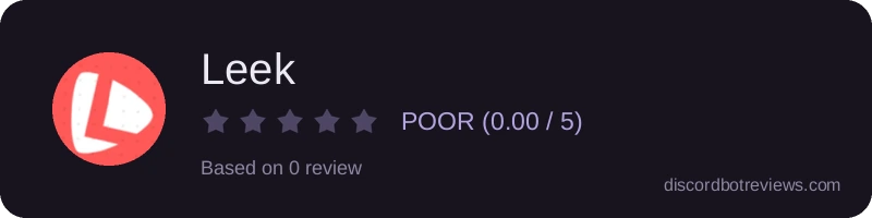 Rating widget preview for Leek