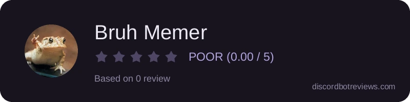 Rating widget preview for Bruh Memer