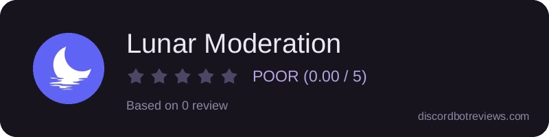 Rating banner for Lunar Moderation