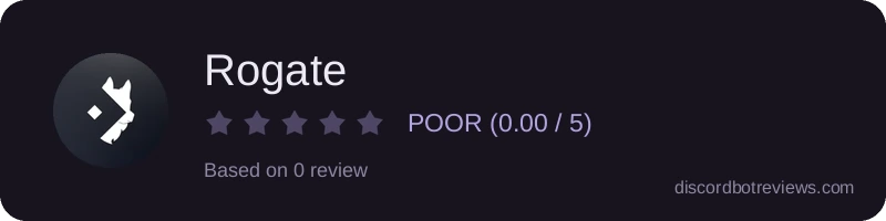 Rating widget preview for Rogate