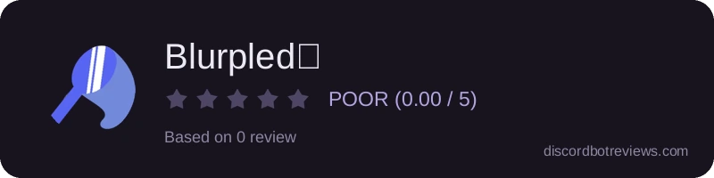 Rating widget preview for Blurpledシ