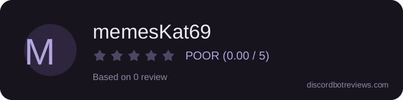 Rating widget preview for memesKat69