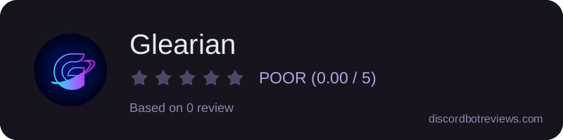 Rating widget preview for Glearian