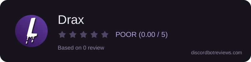 Rating widget preview for Drax