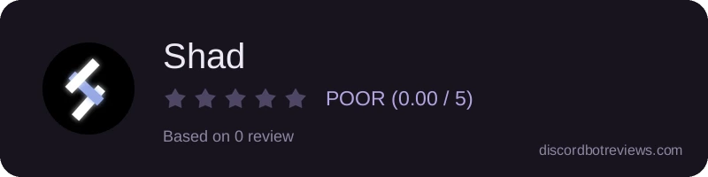 Rating banner for Shad