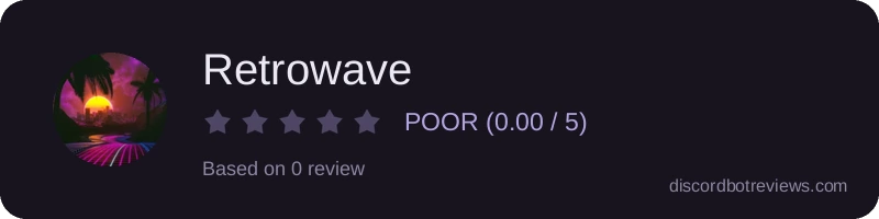 Rating widget preview for Retrowave