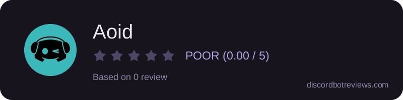 Rating widget preview for Aoid