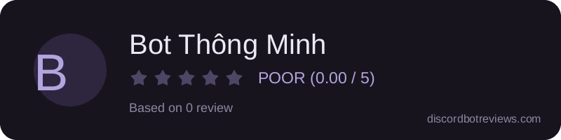 Rating widget preview for Bot Thông Minh