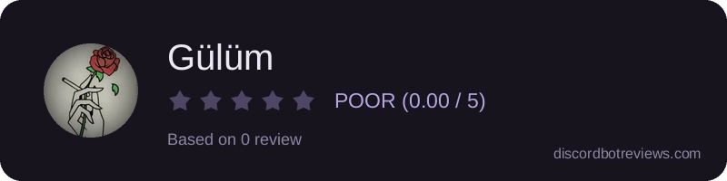 Rating widget preview for Gülüm