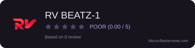 Rating widget preview for RV BEATZ-1