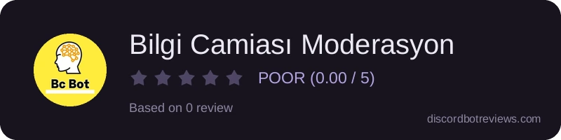 Rating widget preview for Bilgi Camiası Moderasyon