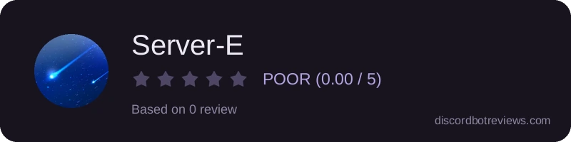 Rating widget preview for Server-E
