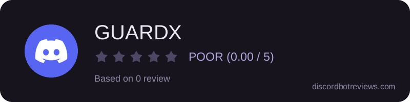 Rating widget preview for GUARDX