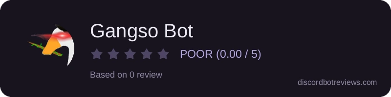Rating banner for Gangso Bot