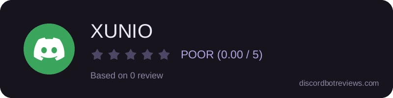 Rating widget preview for XUNIO