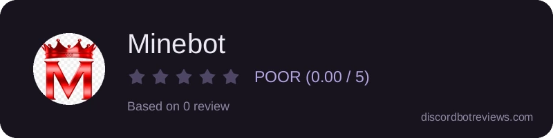 Rating widget preview for Minebot