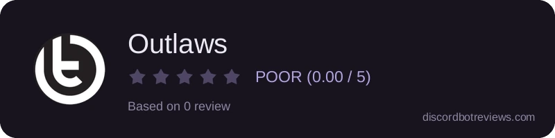 Rating widget preview for Outlaws