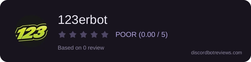 Rating widget preview for 123erbot