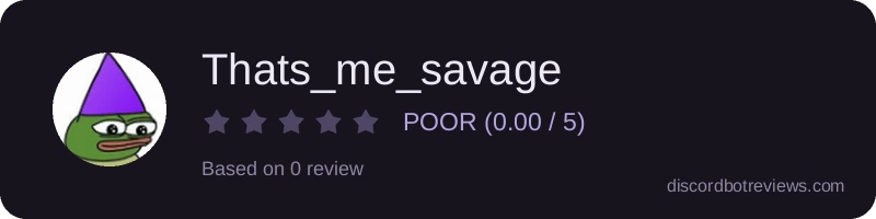 Rating widget preview for Thats_me_savage