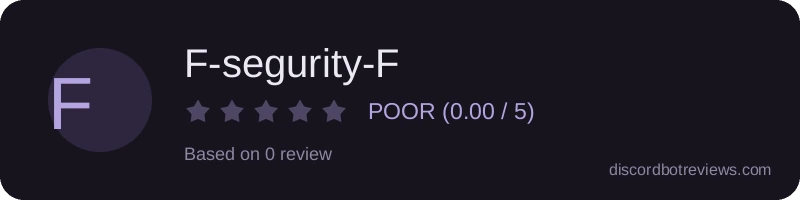 Rating widget preview for F-segurity-F