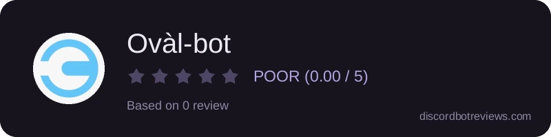 Rating widget preview for Ovàl-bot